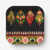 インディアン綿織物 ペーパープレート (正面)