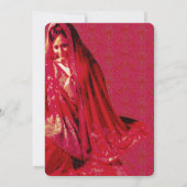 インディアン花嫁 – ブライダルシャワー招待カード 招待状 (裏面)