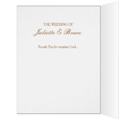 インディアン花嫁 – 披露宴カード (内側(左))