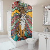 インディアン虎 シャワーカーテン (インサイチュ)