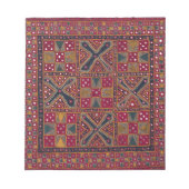 インディアン装飾美術プリント ノートパッド (正面)