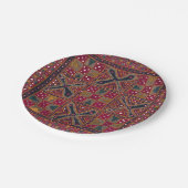 インディアン装飾美術プリント ペーパープレート (アングル)