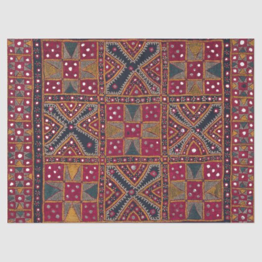 インディアン装飾美術プリント 薄葉紙 (正面)