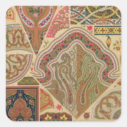 インディアン装飾、プレートXIX from 'Polychrome Orna スクエアシール (正面)