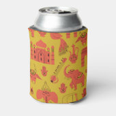 インディアン要素、手書きヴィンテージ。 缶クーラー (缶裏面)