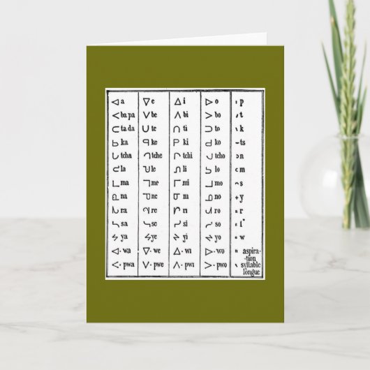 インディアン記号グリーティングカード カード (正面)