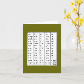 インディアン記号ノートカード カード (黄色い花)