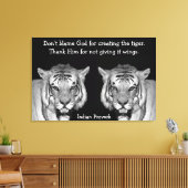 インディアン諺タイガースオンキャンバス キャンバスプリント (インサイチュ (リビング))