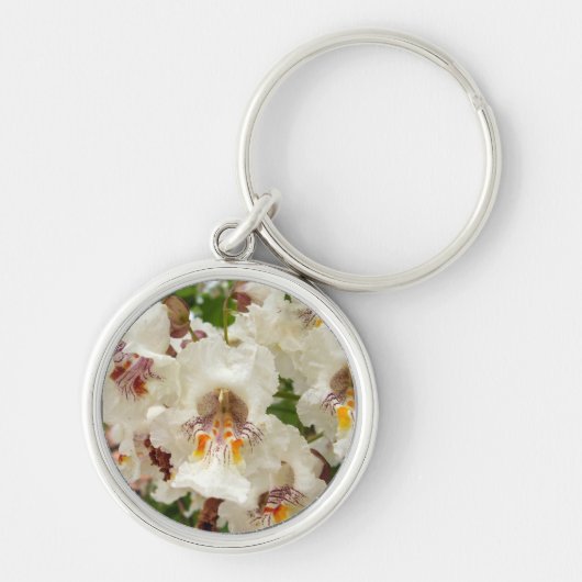 インディアン豆の木の花キーリング キーホルダー (正面)