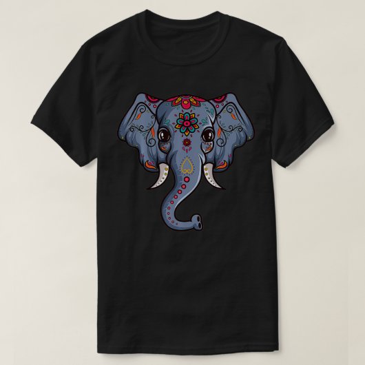 インディアン象アジアゾウ Tシャツ (デザイン正面)