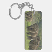 インディアン象ファミリー キーホルダー (正面左)