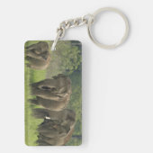 インディアン象ファミリー キーホルダー (裏面)