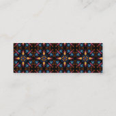 インディアン象フローラブラックウェブサイトカード スキニー名刺 (裏面)