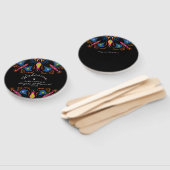 インディアン象フローラブラック結婚ズ ハンドファン (組立なし)