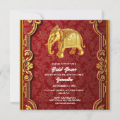 インディアン象ブルゴーニュ金ゴールドヒンズー教シャワー シーズンカード (正面)