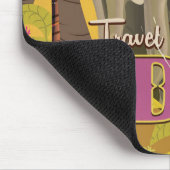 インディアン象ヴィンテージ旅行ポスター マウスパッド (コーナー)