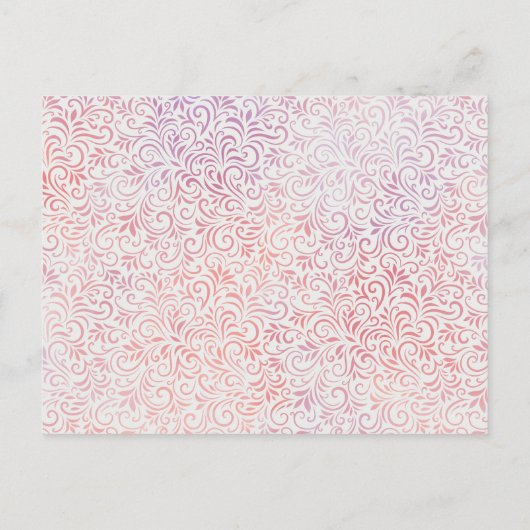 インディアン象数々のイベントウェディングRSVPカード ポストカード (裏面)