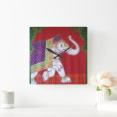 インディアン象時計 スクエア壁時計 (ホーム)