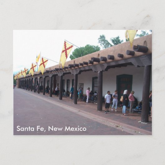 インディアン販売ジュエリープラザ、サンタフェ、NM ポストカード (正面)