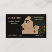 インディアン踊り先生ダンス先生ダンススタジオ 名刺 (正面)