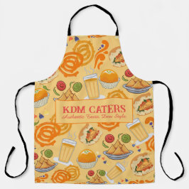 インディアン通りフードパターンカラフルフェスティバルチャイ エプロン