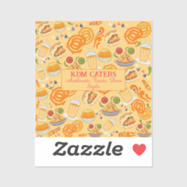 インディアン通りフードパターンカラフルフェスティバルチャイ シール