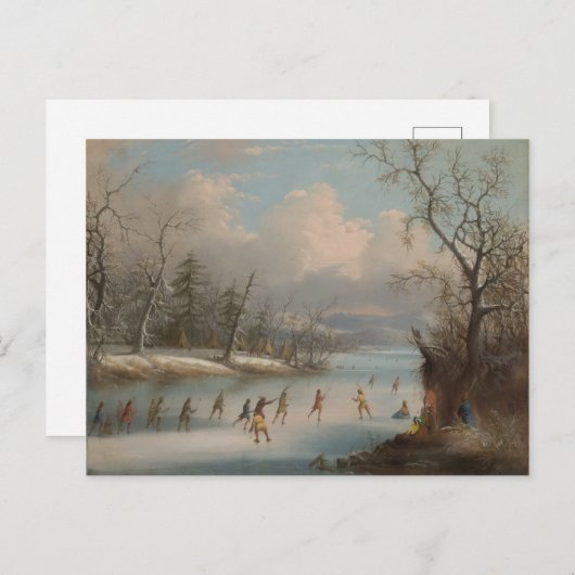 インディアン遊ズラクロスオンアイス ポストカード (正面/裏面)