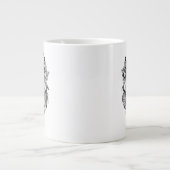 インディアン部族ウルフ ジャンボコーヒーマグカップ (正面)