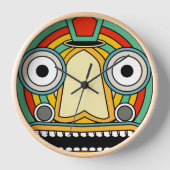 インディアン部族 壁時計 (正面)