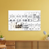 インディアン鉄道 キャンバスプリント (インサイチュ (リビング))