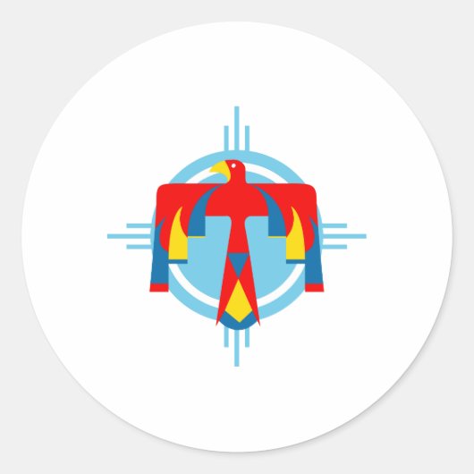 インディアン雷鳥 ラウンドシール (正面)