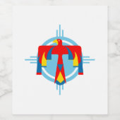 インディアン雷鳥 ワインラベル (シングルラベル)