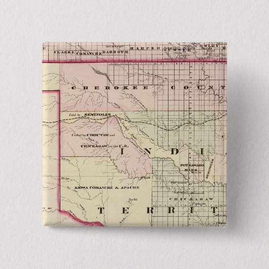 インディアン領域2 缶バッジ (正面)