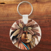 インディアン頭 キーホルダー (正面)
