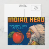 インディアン頭 ポストカード (正面/裏面)