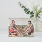 インディアン食べ物の食事 ポストカード (スタンド正面)