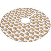 インディアン食品ベジタリアン料理揚げサモザペストリー ブラッシュドポリエステルツリースカート (アングル)