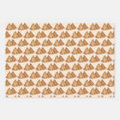 インディアン食品ベジタリアン料理揚げサモザペストリー ラッピングペーパーシート (正面2)