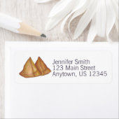 インディアン食品ベジタリアン料理揚げサモザペストリー ラベル (インサイチュ)