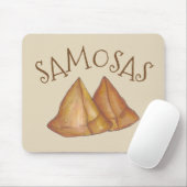 インディアン食品野菜ベジタリアン料理サモサス マウスパッド (マウス)