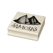 インディアン食品野菜ベジタリアン料理サモサス ラバースタンプ (スタンプ)