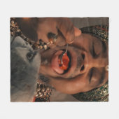 インディアン饗宴フリースブランケット フリースブランケット (正面(横))