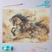 インディアン馬 薄葉紙 (クラフト)