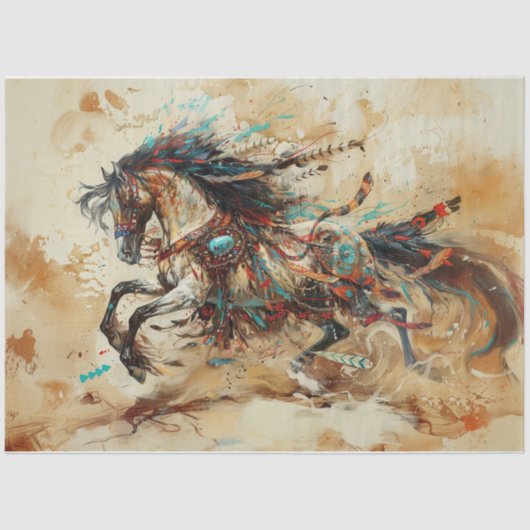 インディアン馬 薄葉紙 (正面)