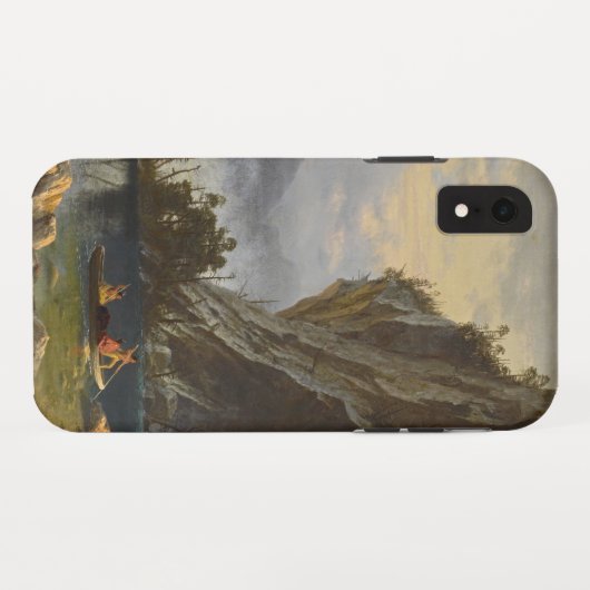 インディアン魚釣り Case-Mate iPhoneケース (裏面(横))