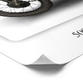 インディアン741第2次世界大戦モデルオートバイ – A3 ポスター (角)