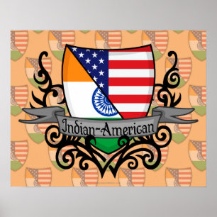 インディアン・アメリカ国旗 ポスター