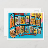 インディアン・カントリー・ヴィンテージ・トラベルからの挨拶 ポストカード (正面/裏面)