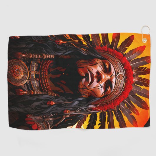 インディアン ゴルフタオル (横)