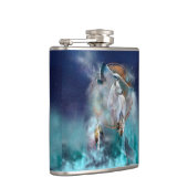 インディアン·ドリームキャッチャーと部族の頭狼 フラスク (右)